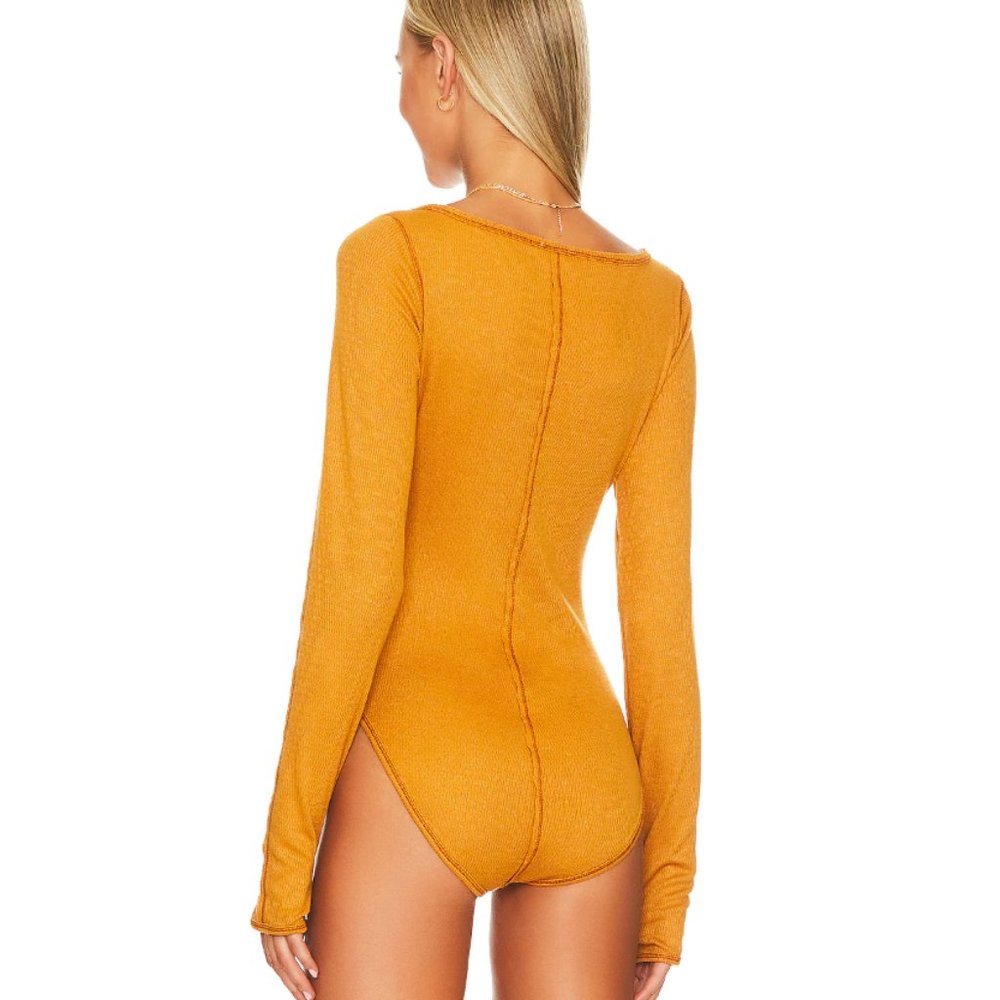 Free People Bohemian Sloane Bodysuit in Amber M / XL - Picture 2 of 5